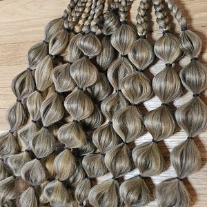 Handmade Elegant Braided Hair Extensions - Brown Ash Blonde